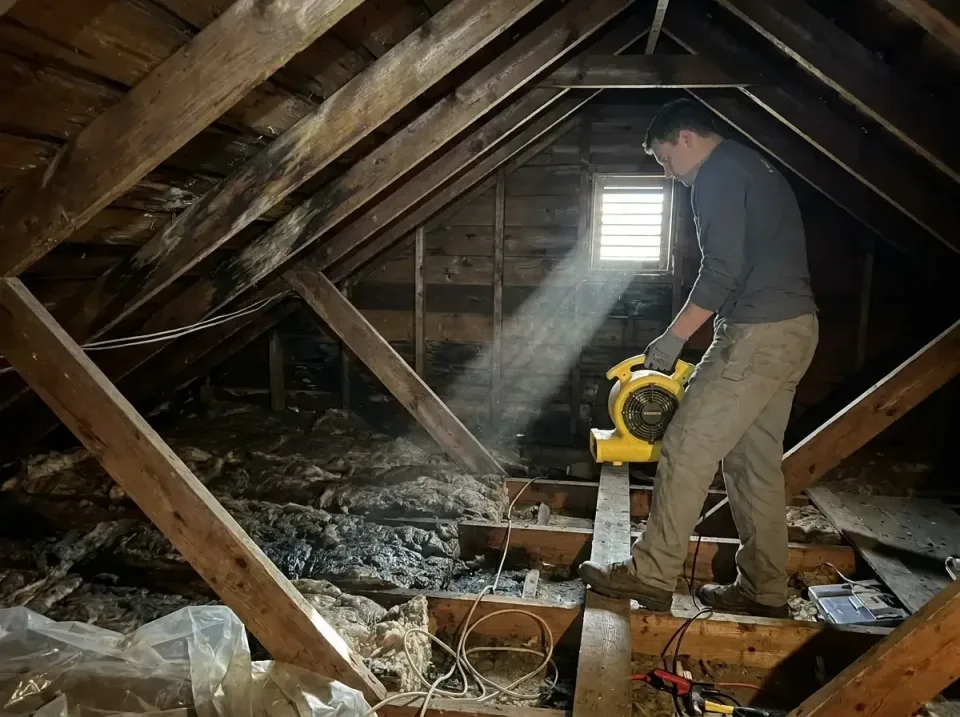 attic-water-damage-drying-proc-007 — frequently asked questions, Emergency Water Extraction & 24/7 Flood Response in Lucedal…